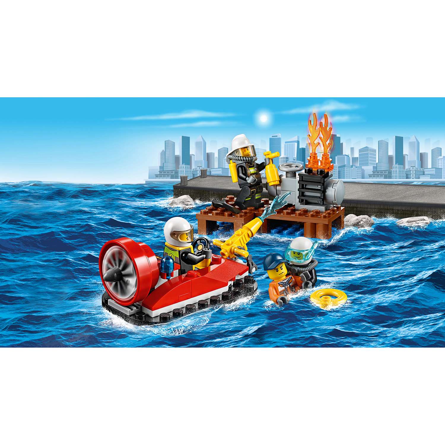 Конструктор LEGO City Fire Набор для начинающих «Пожарная охрана» (60106) - фото 5