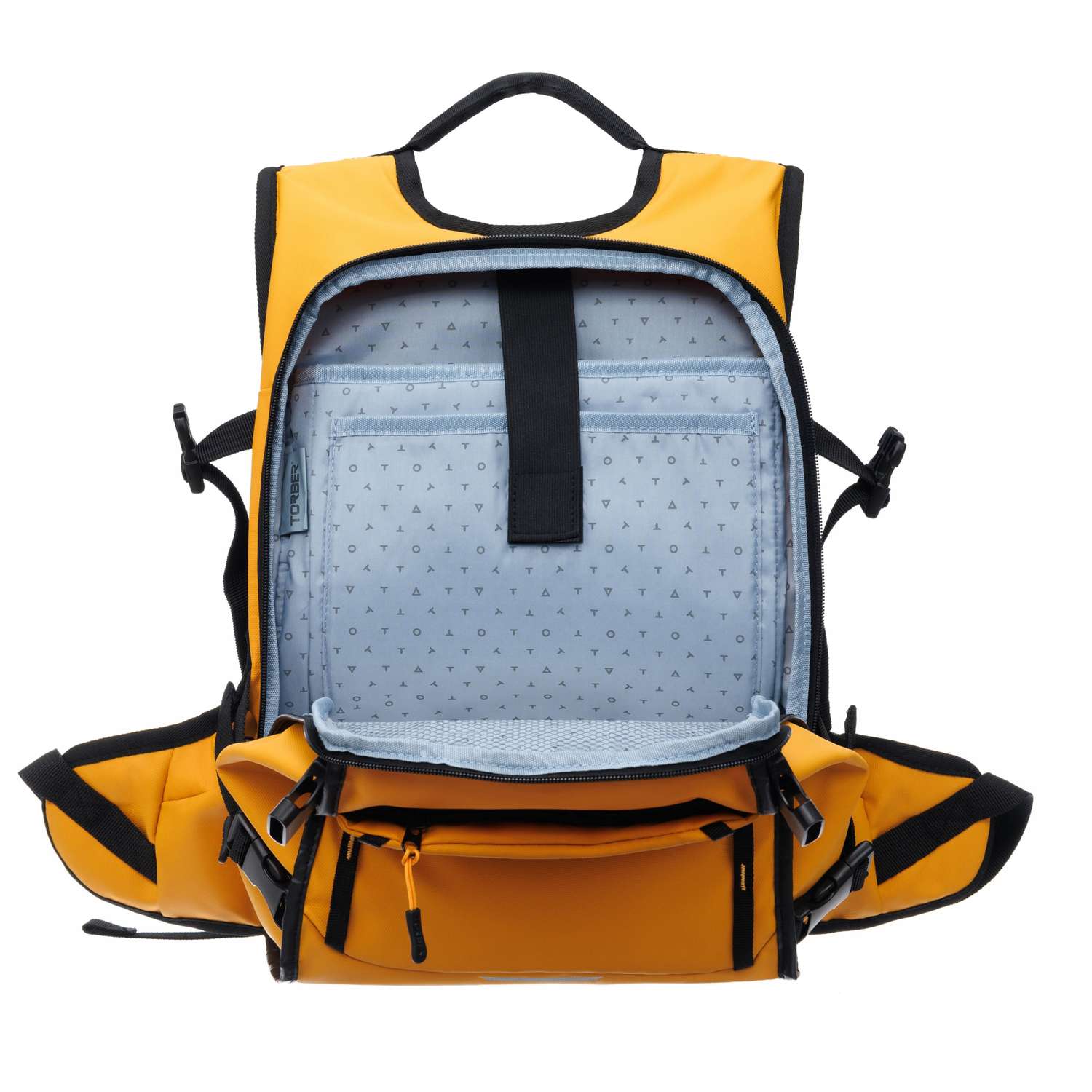 Рюкзак TORBER Mobi желтый с PU покрытием - фото 5