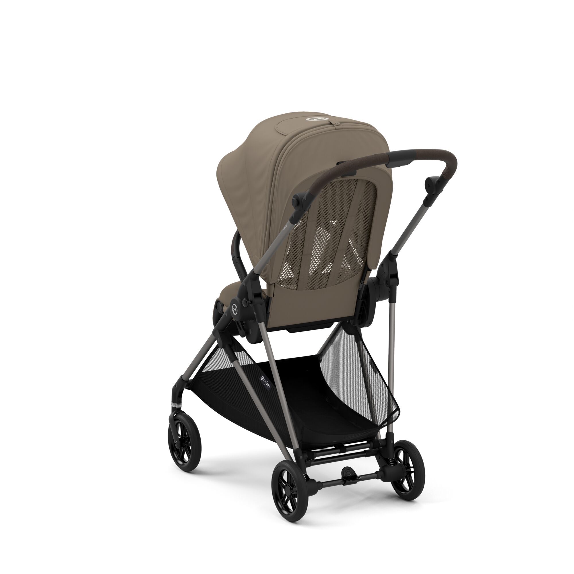 Коляская детская Cybex Melio Seashell Beige с дождевиком - фото 6