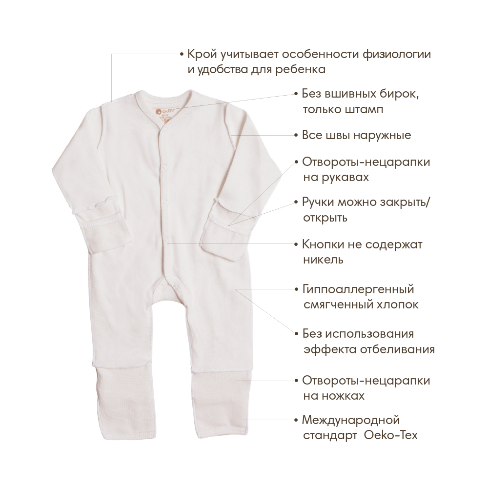 Комбинезон OLANT BABY 416-5-3(62 CM) - фото 2