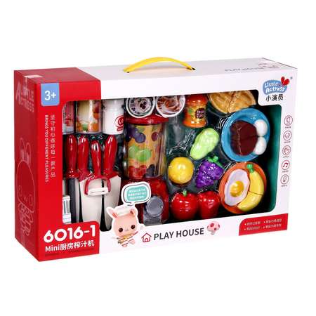 Игровой набор Sima-Land Блендер с продуктами посудой
