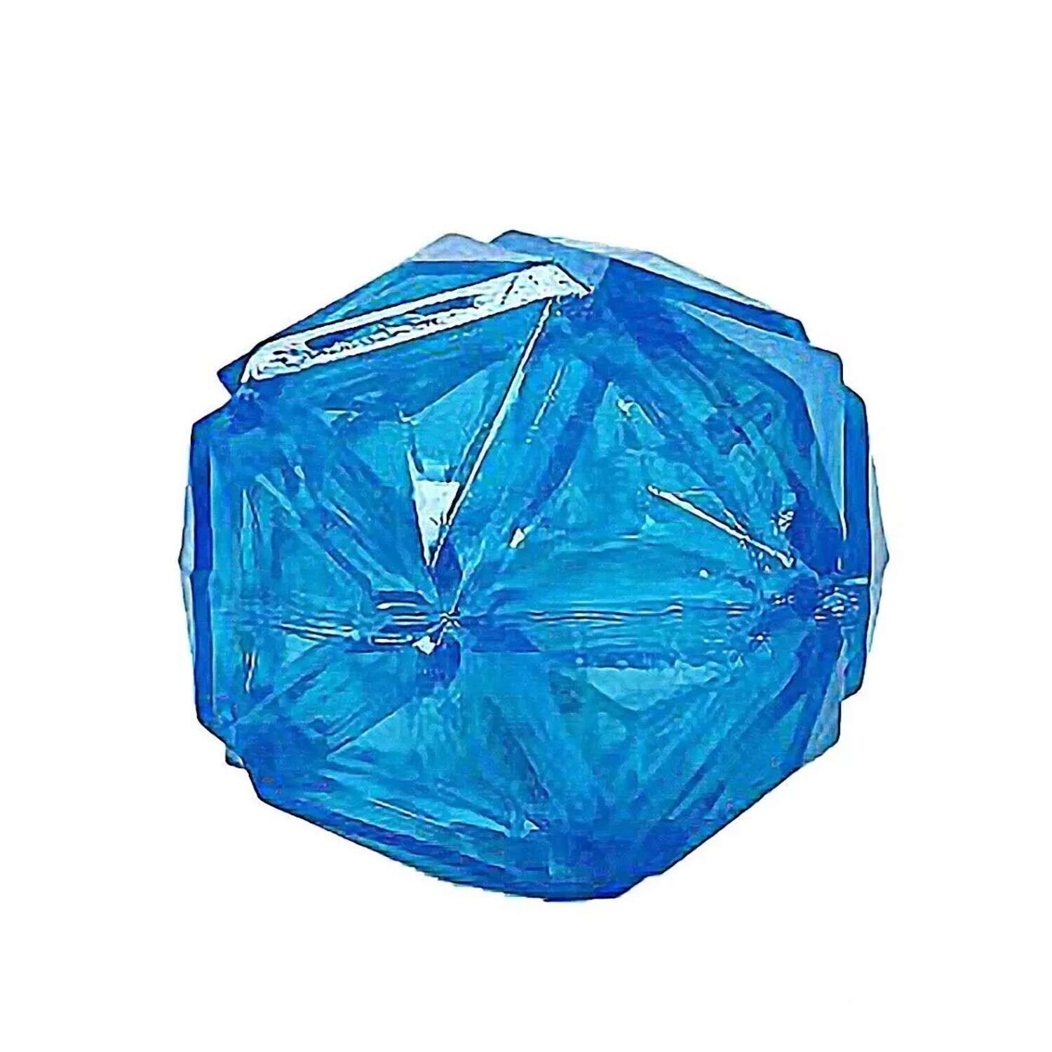 Игрушка для собак ZDK светящийся мяч Алмаз голубой с пищалкой ZooWell - фото 1