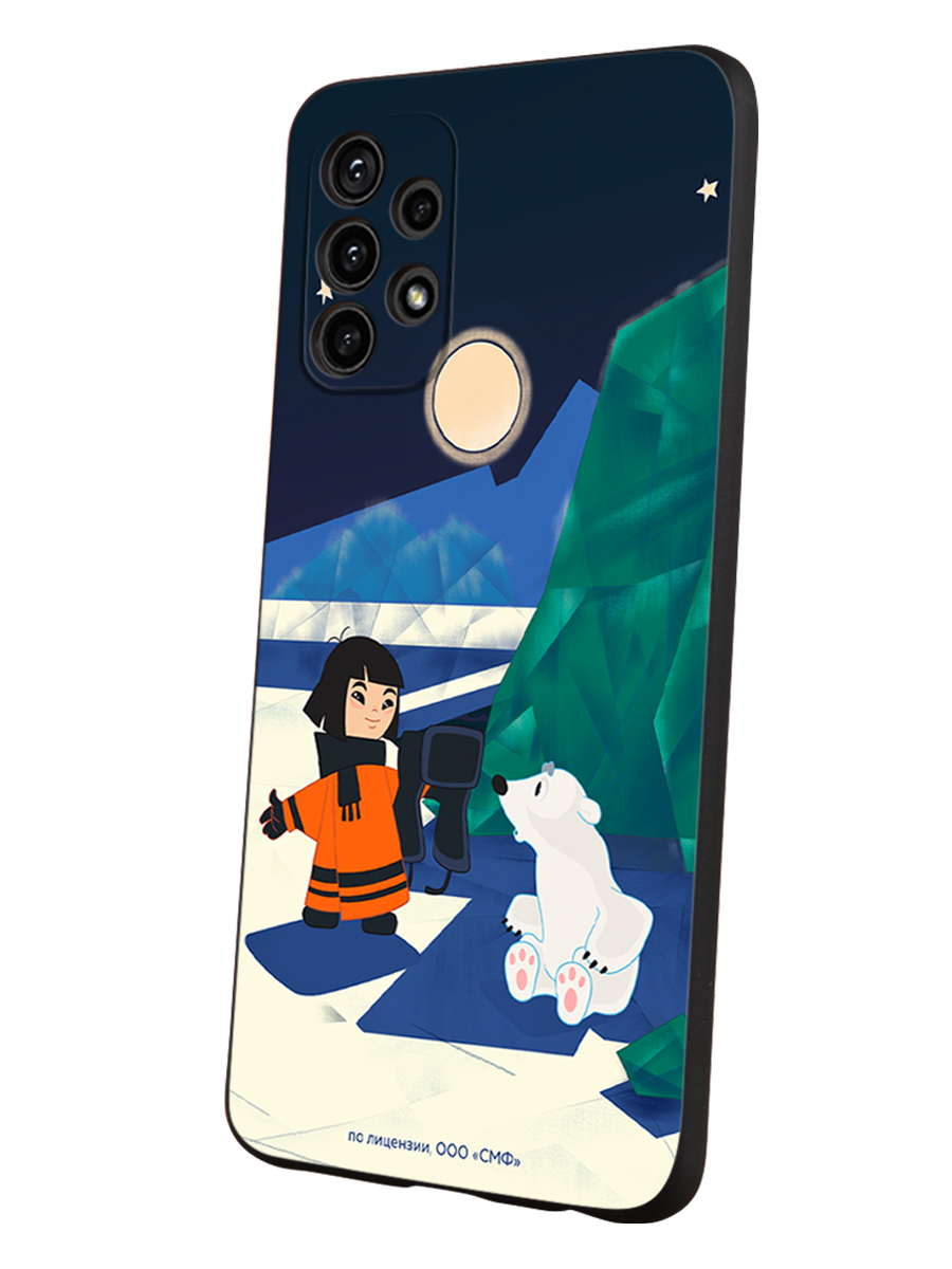 Силиконовый чехол Mcover для смартфона Samsung A73 Союзмультфильм Знакомство с мальчиком - фото 1
