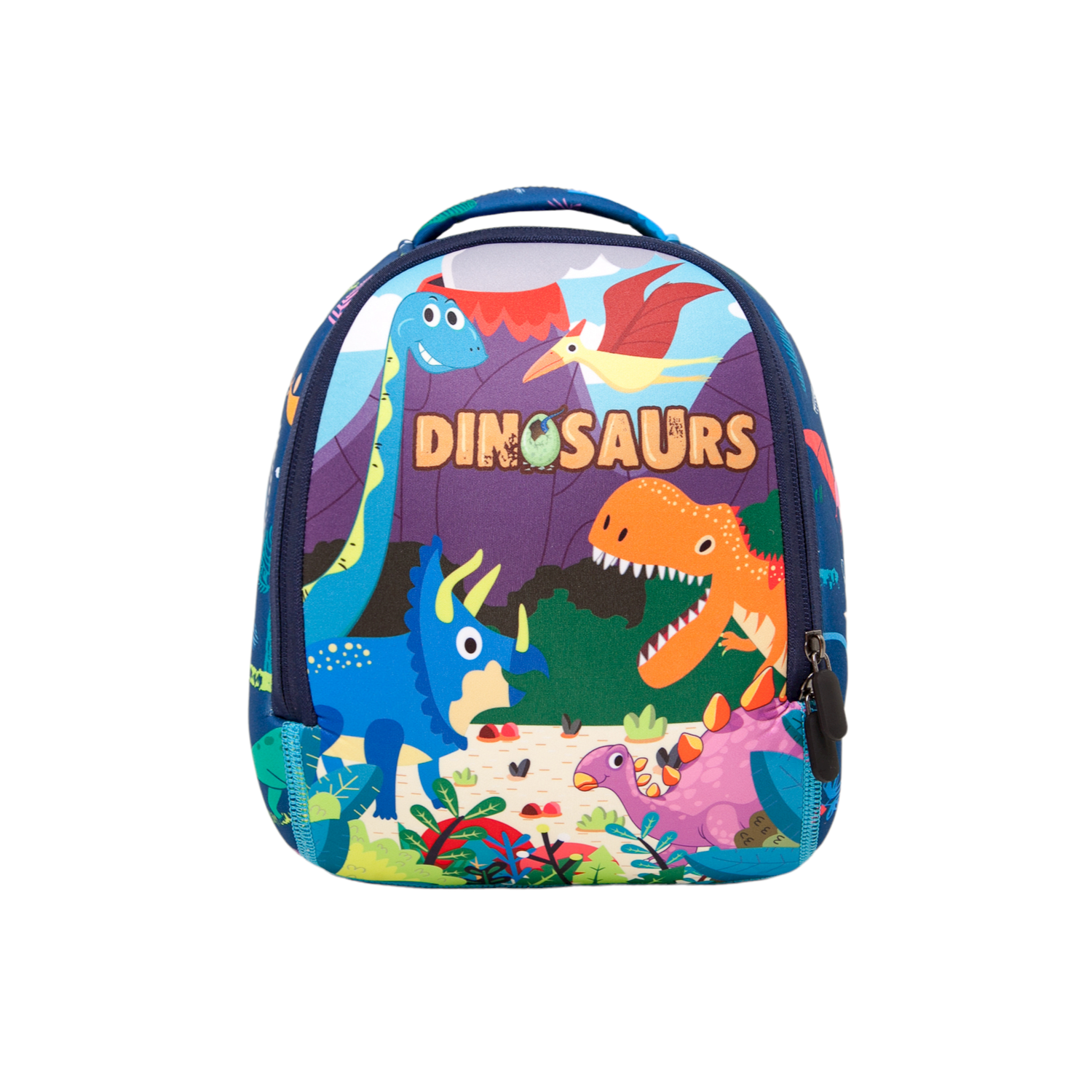Рюкзак дошкольный динозаврики PIFPAF KIDS синий - фото 1