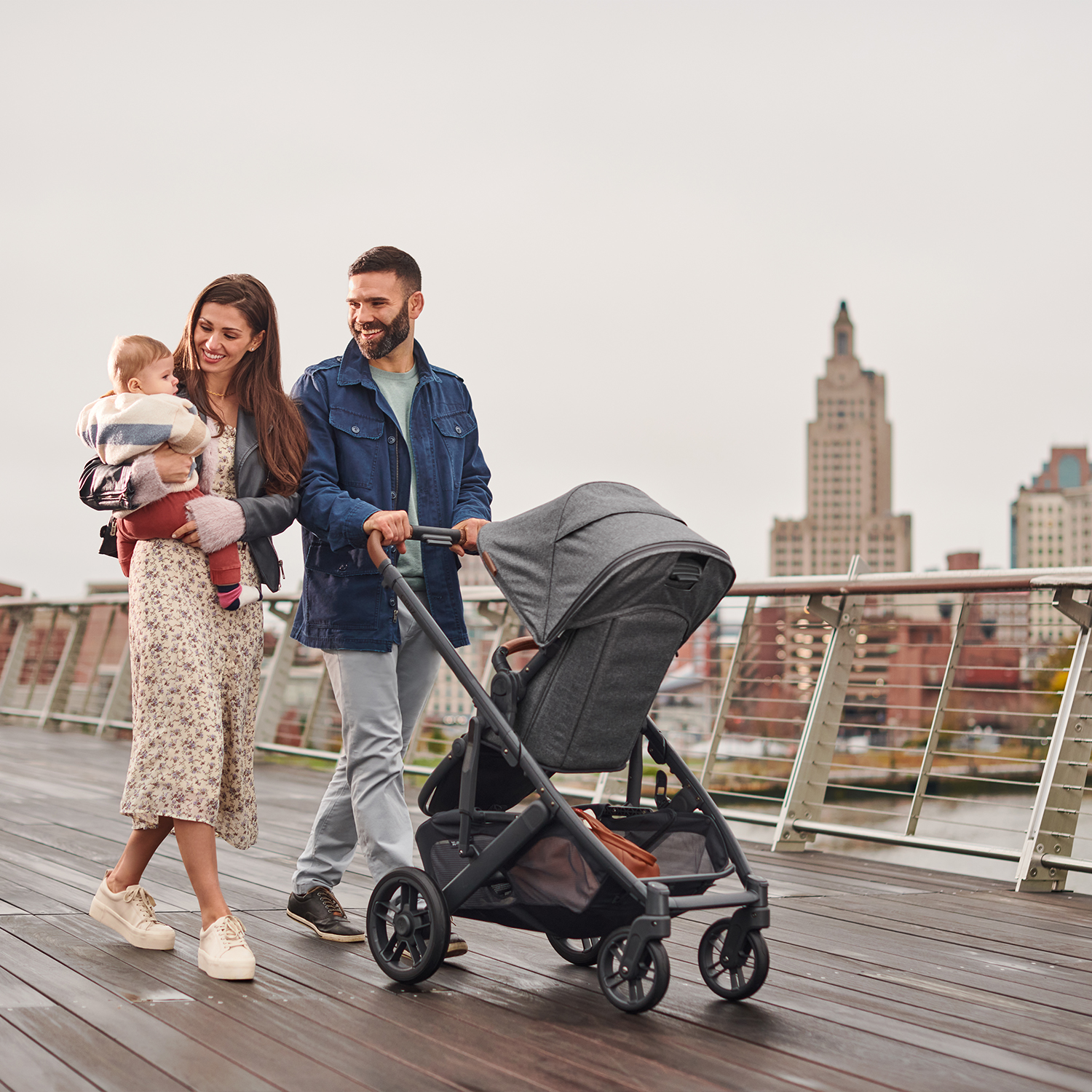 Коляска прогулочная UPPAbaby Cruz V2 Greyson Графитовый меланж - фото 26