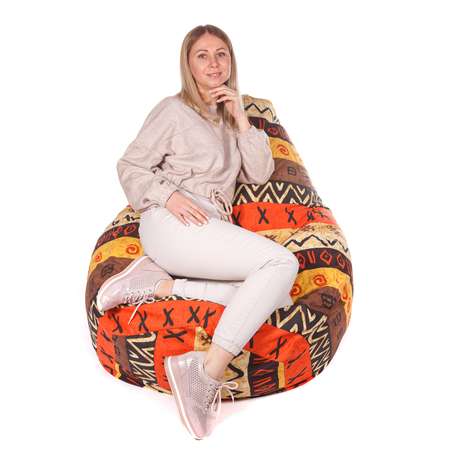 Кресло-мешок Пазитифчик Груша 130х85 см африкан