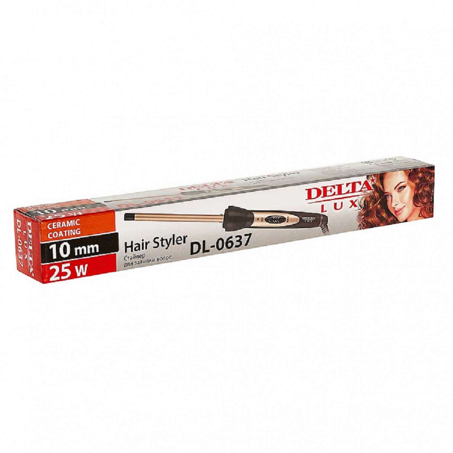 Стайлер для завивки волос Delta DELTA LUX DL-0637 керамическое покрытие D 10мм 25 Вт - фото 3