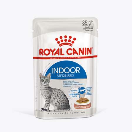 Корм для кошек ROYAL CANIN 85г Indoor Sterilised соус для живущих в помещении