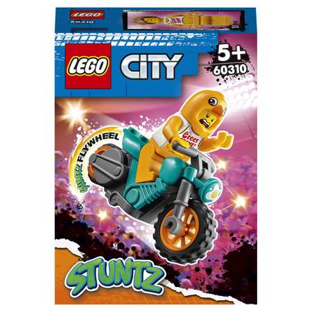 Конструктор LEGO City Трюковый мотоцикл с цыплёнком 60310