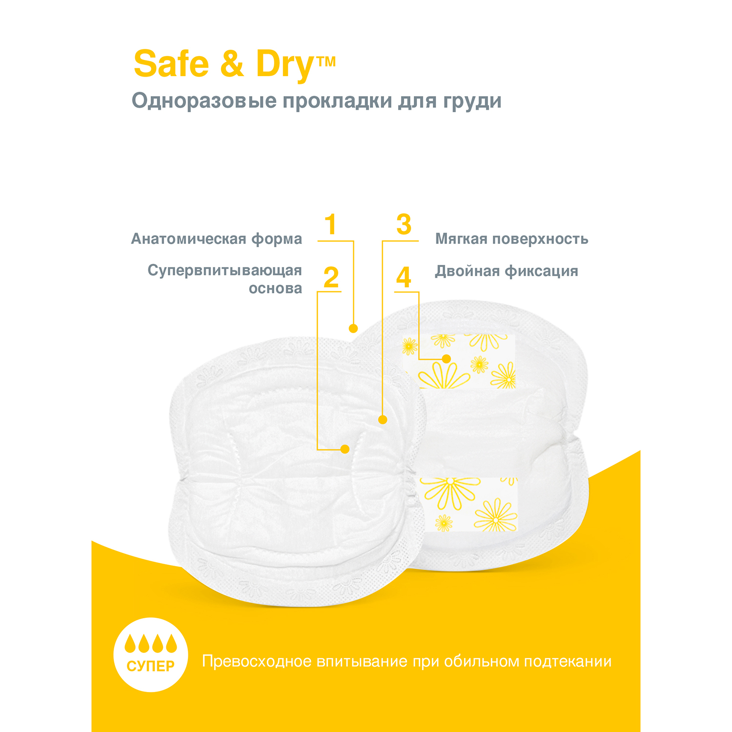 Прокладки для бюстгальтера Medela одноразовые 30 шт - фото 3