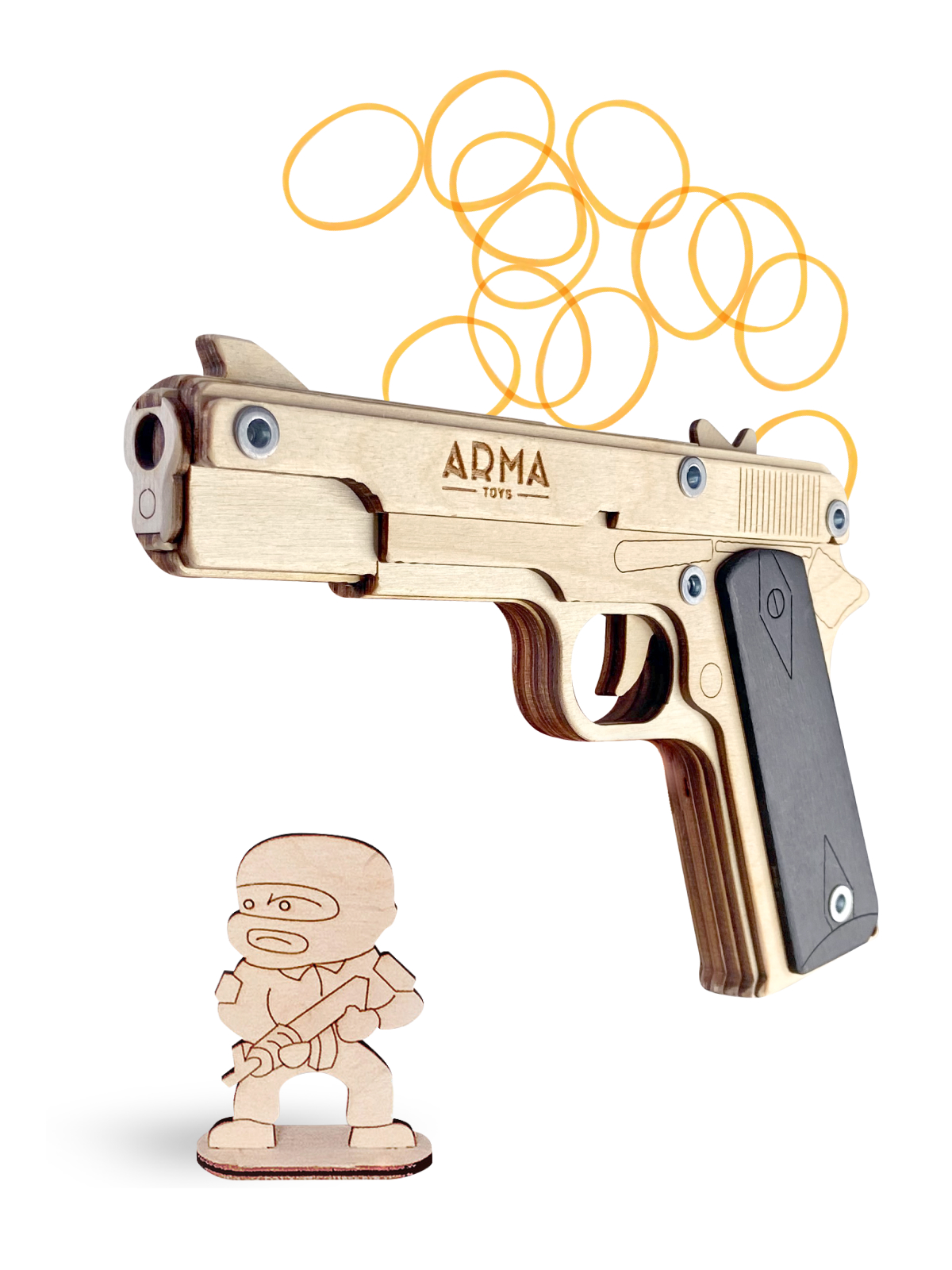 Резинкострел Arma.toys Игрушечный пистолет Кольт М1911 - фото 1