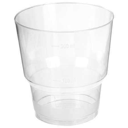 Одноразовые стаканы Лайма пластиковые 200 мл 50 шт