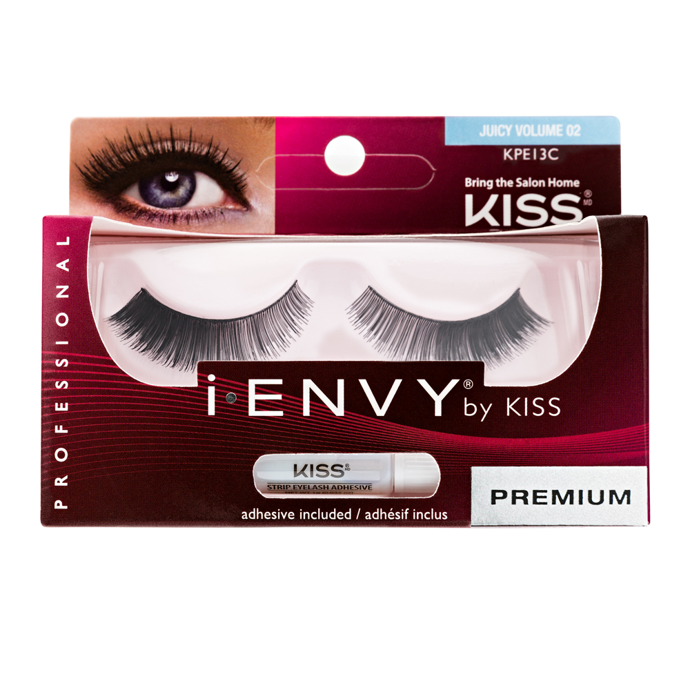 Накладные ресницы Kiss IEnvy Элегантность Eyelashes Juicy Volume 02 KPE13C - фото 1