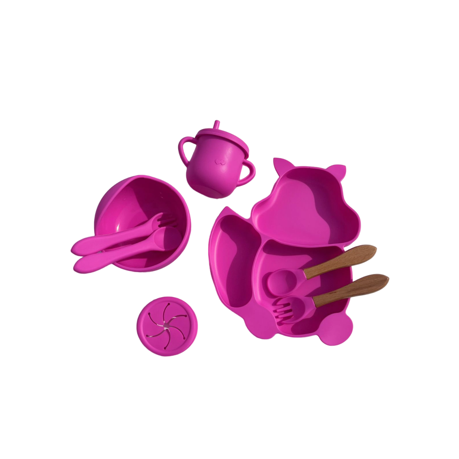 Набор детской посуды PlayKid фуксия - фото 1