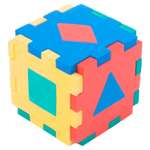 Конструктор Клёпа мягкий Кубик с геометрическими фигурами