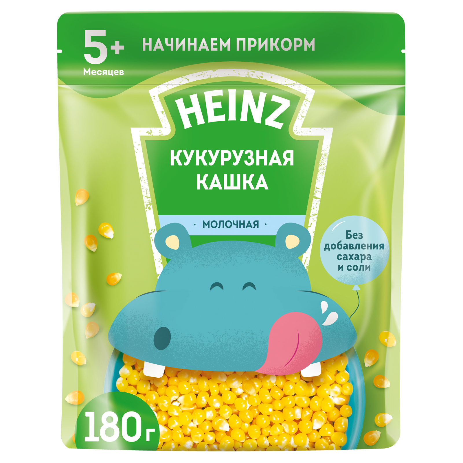 Каша молочная Heinz кукуруза 180г с 5месяцев - фото 1