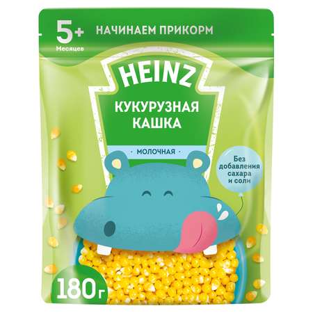 Каша молочная Heinz кукуруза 180г с 5месяцев