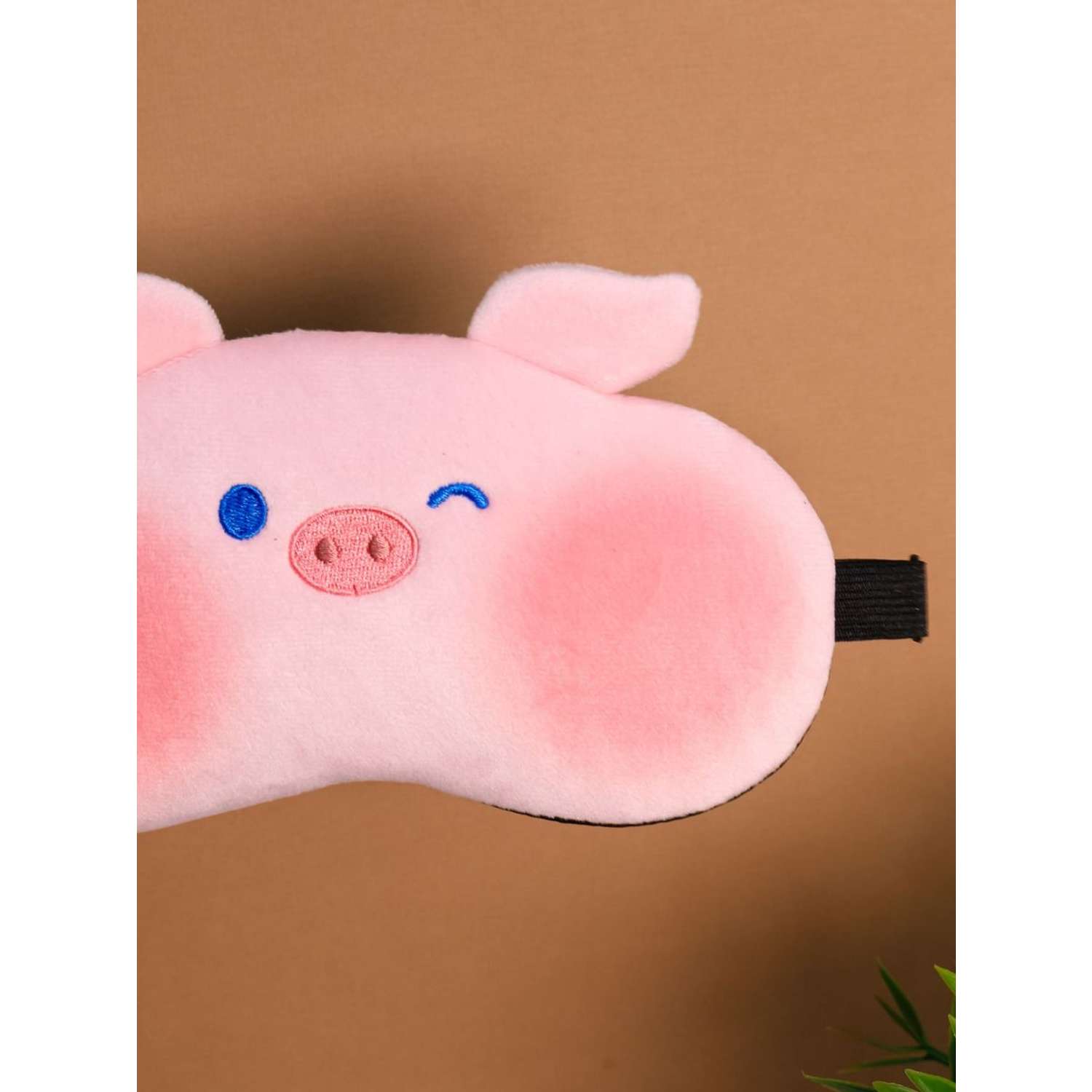Маска для сна iLikeGift Animal pig pink с гелевым вкладышем - фото 6