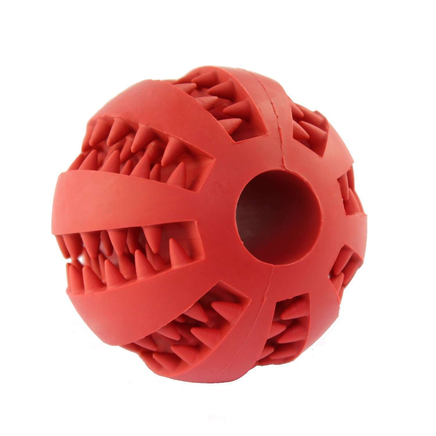 Мяч для чистки зубов Play Dog красный - фото 1