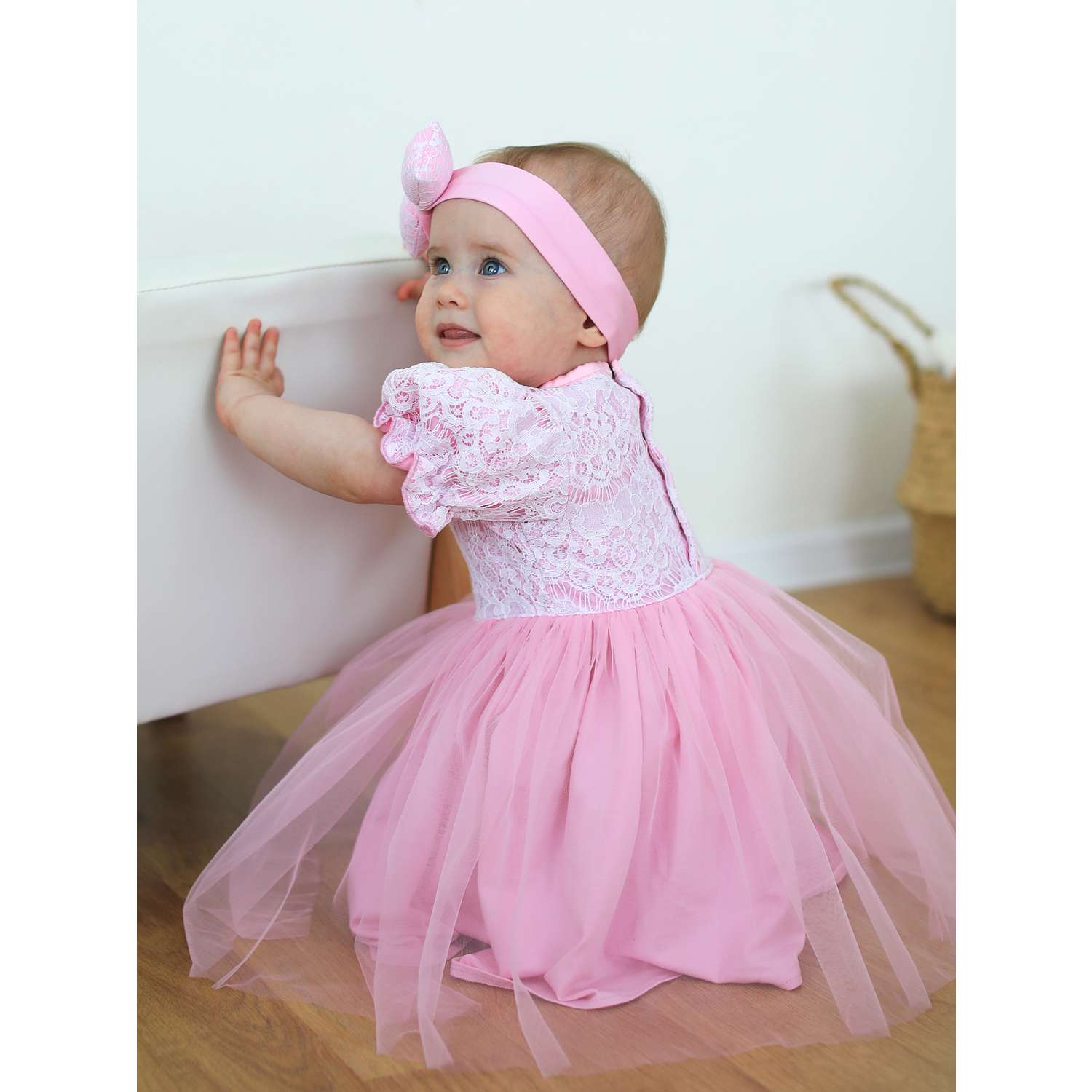 Платье Trendyco kids ТК503/розовый - фото 3