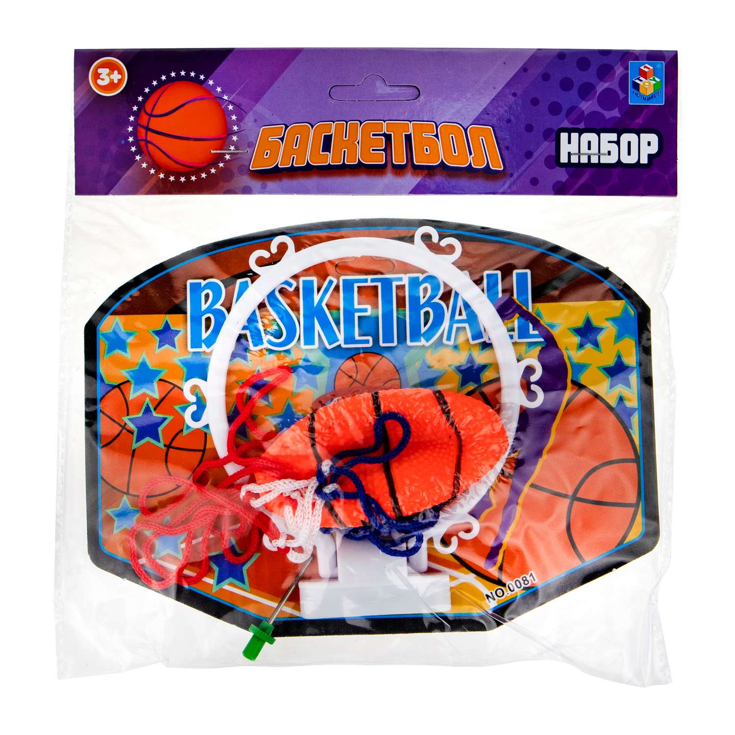 Игровой набор 1 TOY 1toy Баскетбольный щит с баскетбольным мячом - фото 2