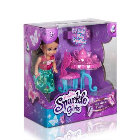 Набор с куклой Sparkle Girlz Sparkle Girlz кукла 11 см мебель бирюза