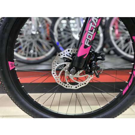 Велосипед подростковый FOLTAS 24 Чёрный/Розовый