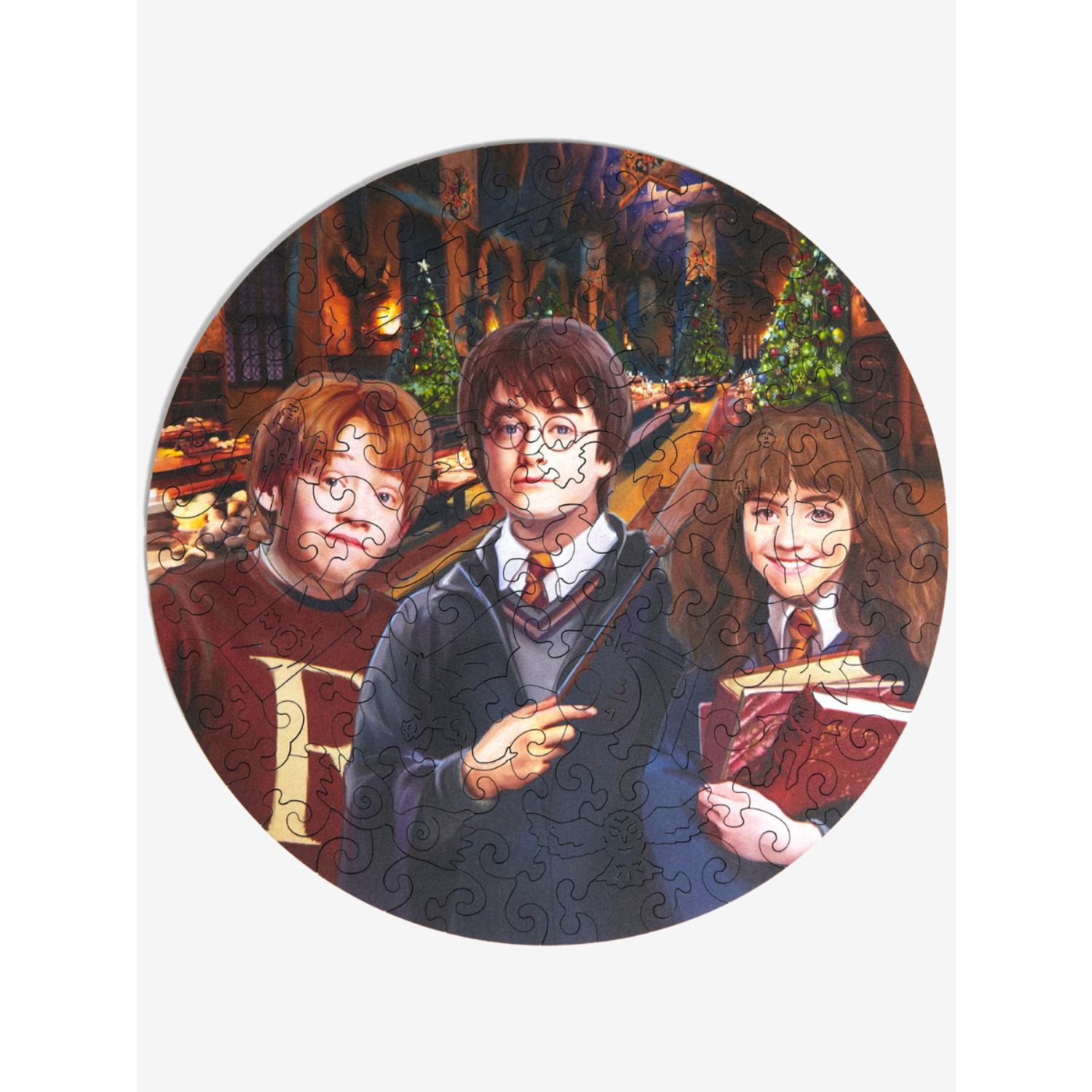 Пазл фигурный деревянный Active Puzzles Гарри Поттер. Рождество в Хогвартсе - фото 1