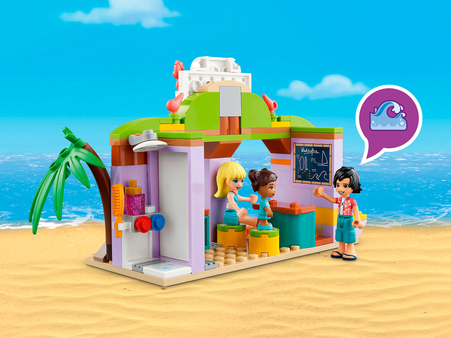 Конструктор детский LEGO Friends Развлечения на пляже 41710 купить по цене  3043 ₽ в интернет-магазине Детский мир