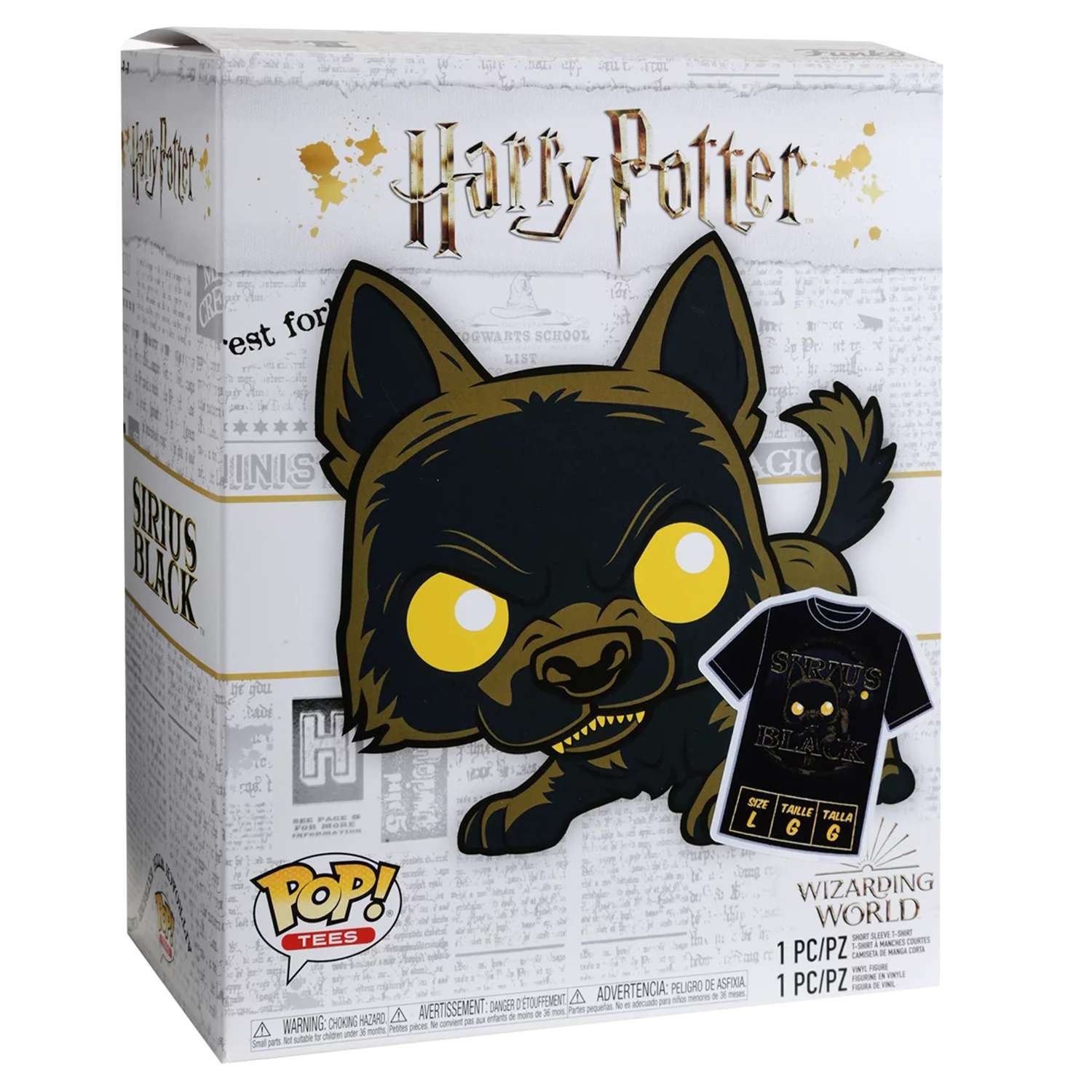 Набор фигурка+футболка Funko POP and Tee: Harry Potter: Sirus Black размер-S - фото 1