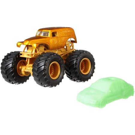 Машина Hot Wheels Monster Jam 1:64 Golden Machines Грейв Диггер FLW88