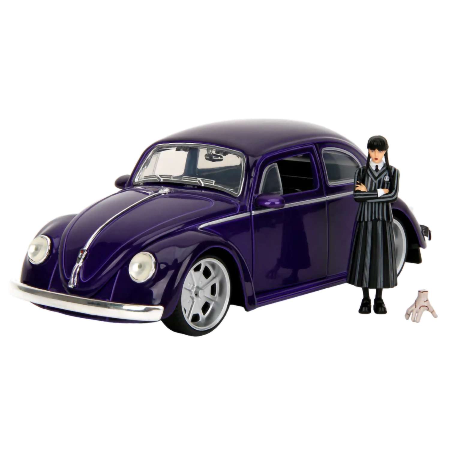 Автомобиль Jada Volkswagen Beetle Wednesday 1:24 ТоуR264 - фото 1