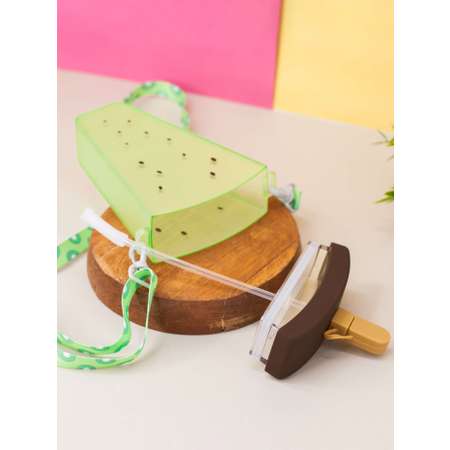 Бутылка для воды спортивная iLikeGift Slice kiwi green 320 мл