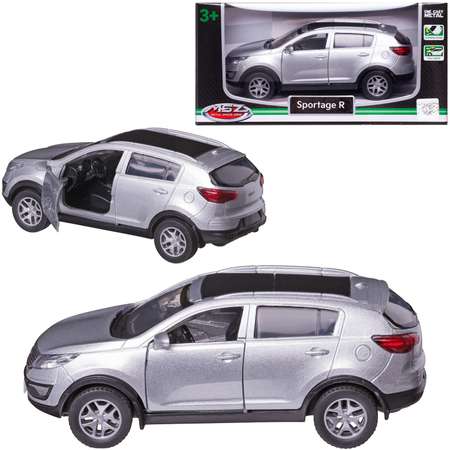 Автомобиль Abtoys KIA MSZ 1:43 серебряный