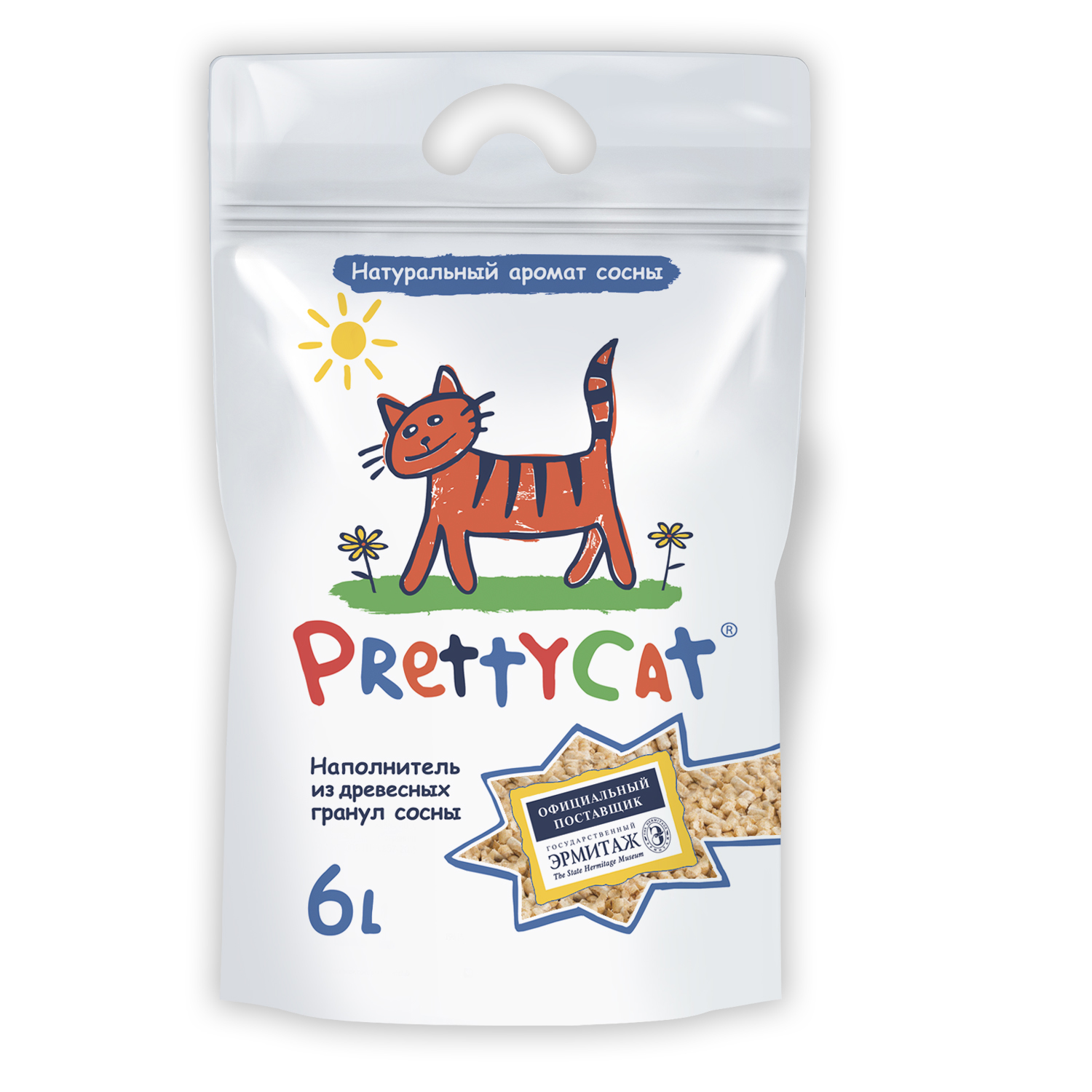 Наполнитель для кошек PrettyCat Wood Granules древесный 2кг - фото 2