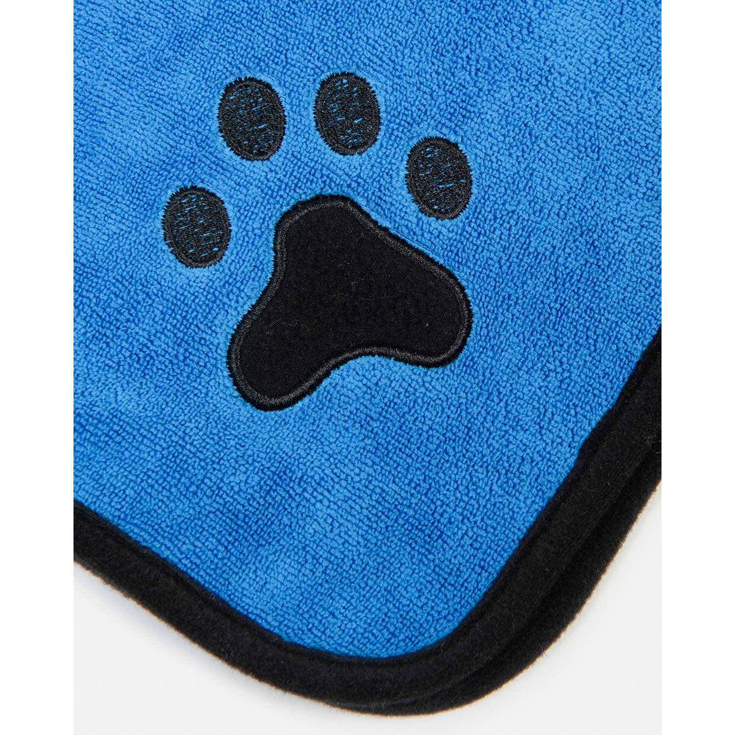Полотенце-халат для собак Zoozavr 60см Синий - фото 4