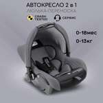 Автокресло детское Amarobaby comfort группа 0+ серо-чёрный