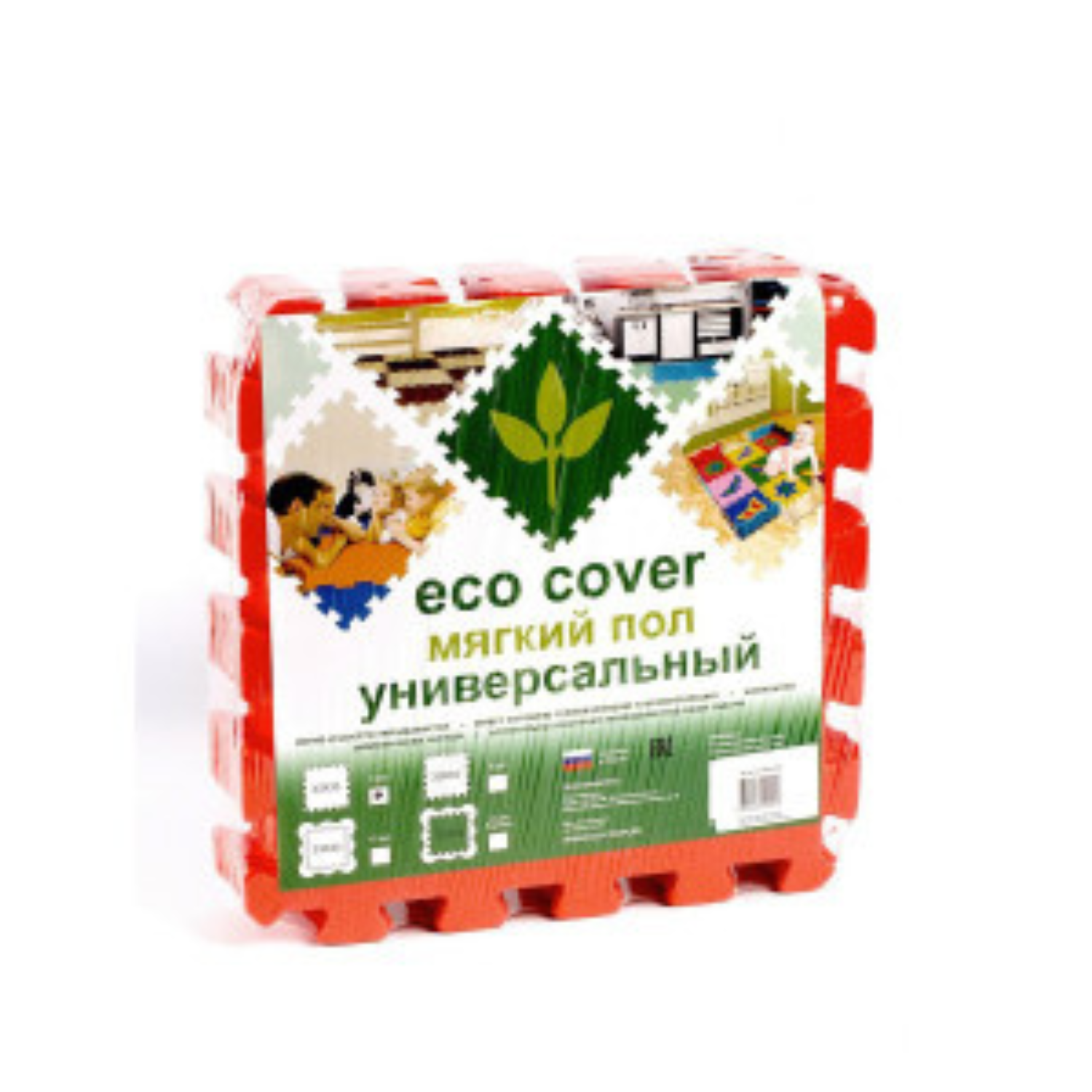 Коврики мягкие Eco cover Мягкий пол 33*33 Красный - фото 3