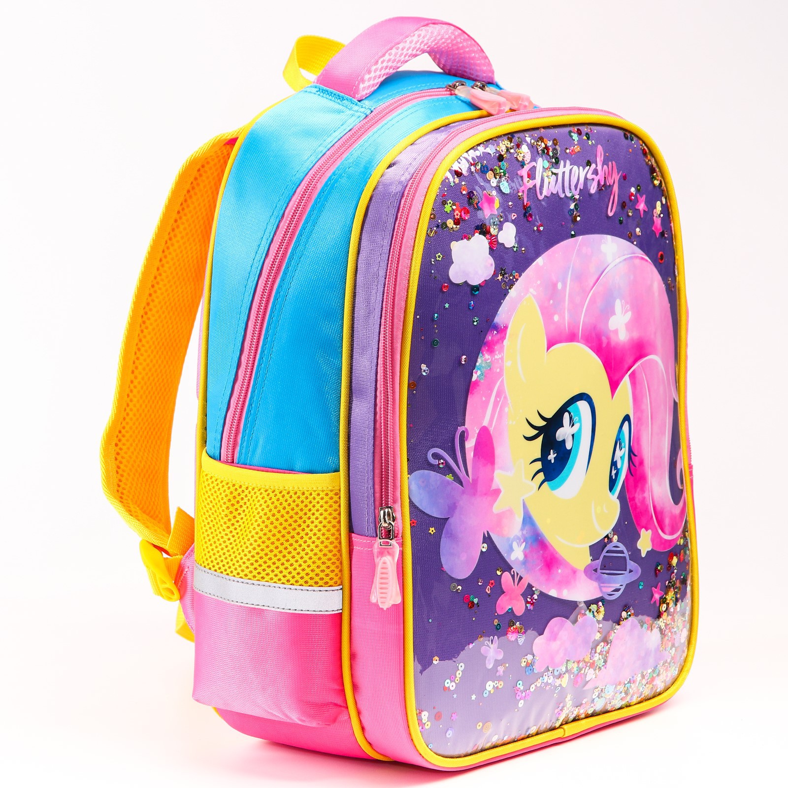 Рюкзак школьный Hasbro 39 см х 30 см х 14 см Флаттершай My little Pony - фото 6