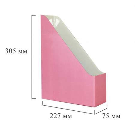 Вертикальный накопитель Attache Selection Flamingo 75мм 2 штуки в упаковке розовый