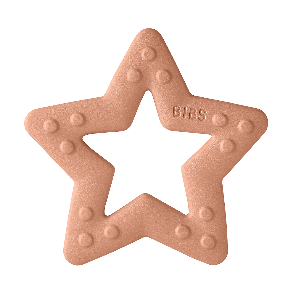 Прорезыватель грызунок BIBS Baby Bitie Star Peach - фото 1