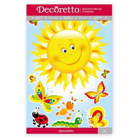 Интерьерный стикер Decoretto Лоскутное солнышко