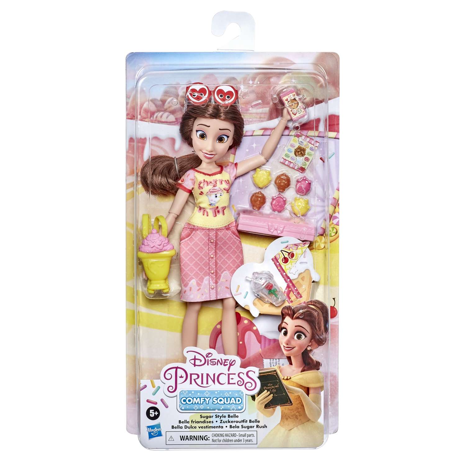 Кукла Disney Princess Hasbro Комфи Белль с аксессуарами E84055L0 E83945L0 - фото 2