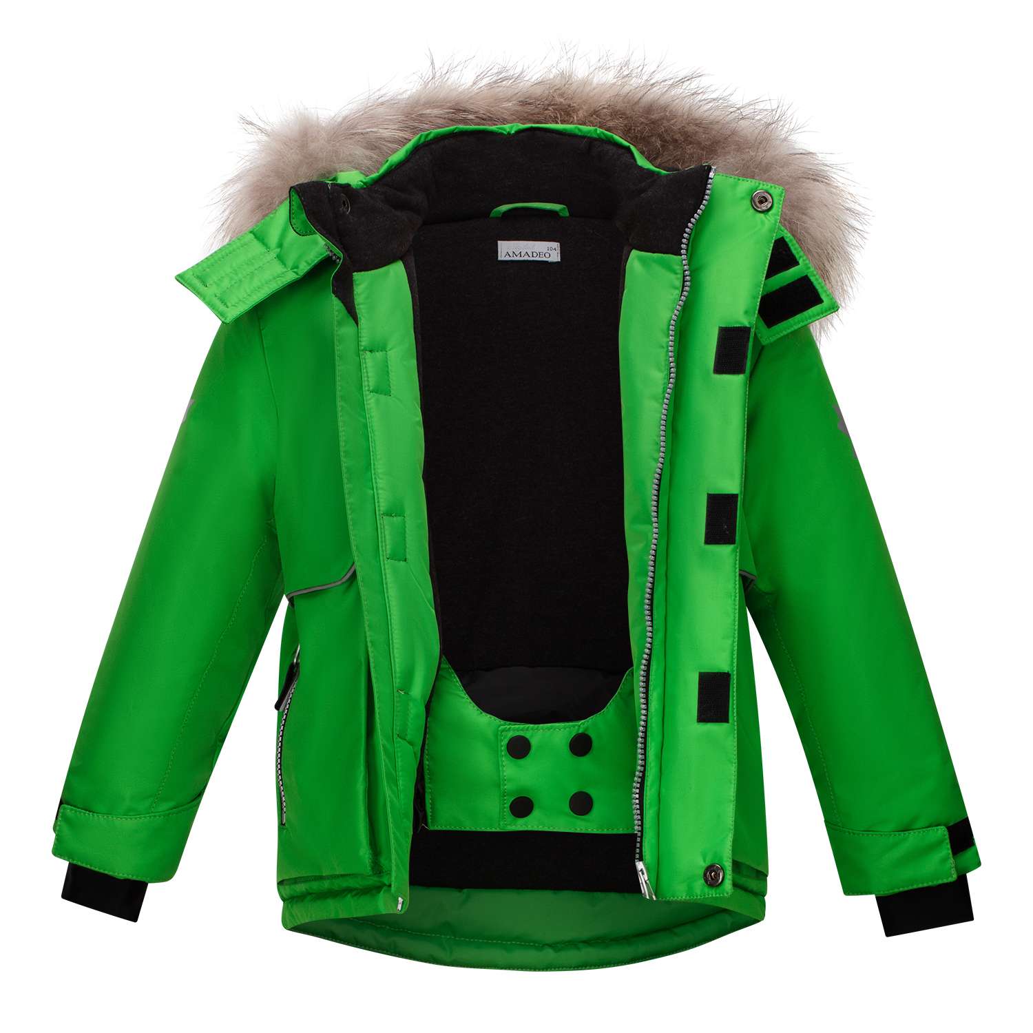 Куртка Stylish AMADEO AJ-120A-зеленый - фото 4
