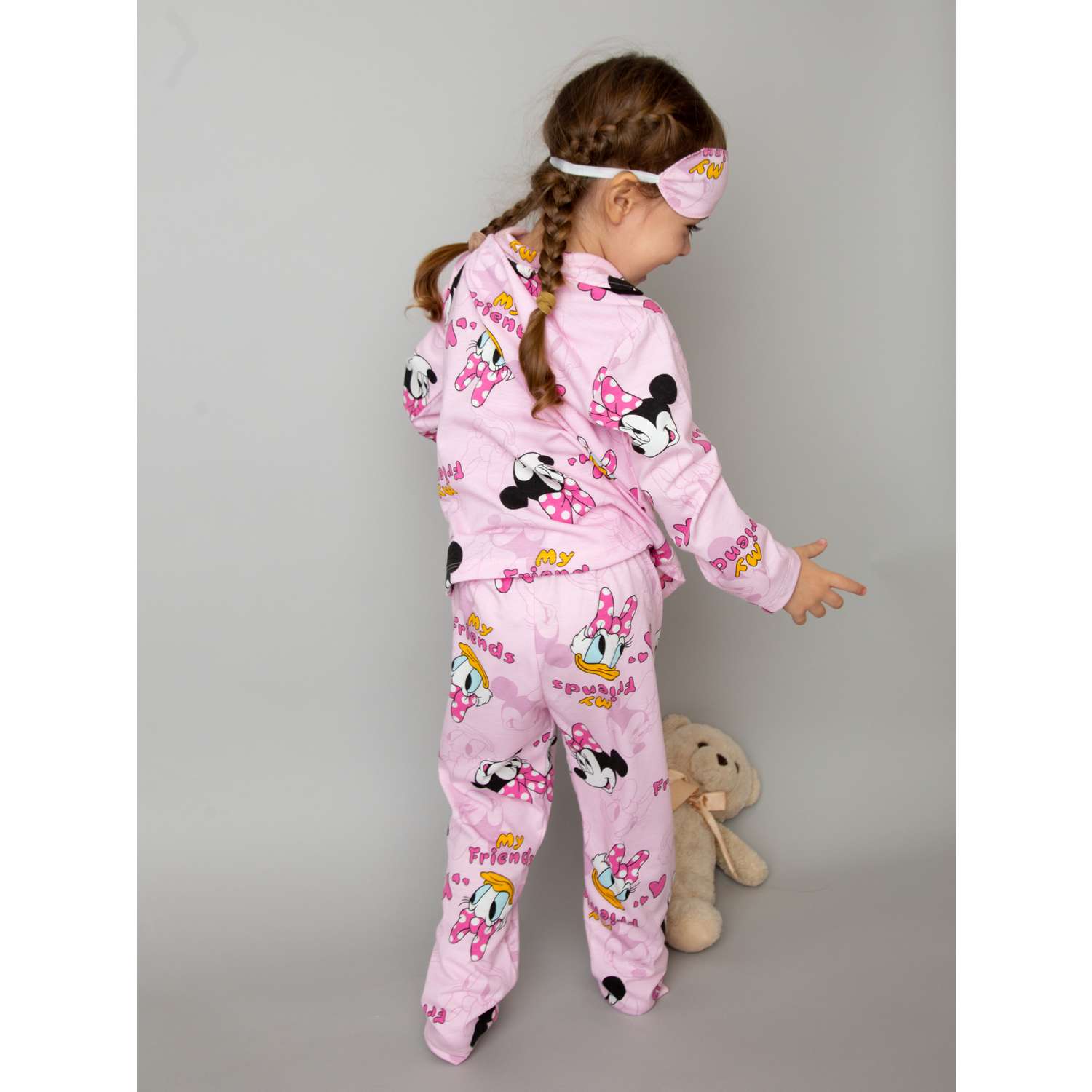 Пижама с маской ПижаМаус розовыедональддаки - фото 7
