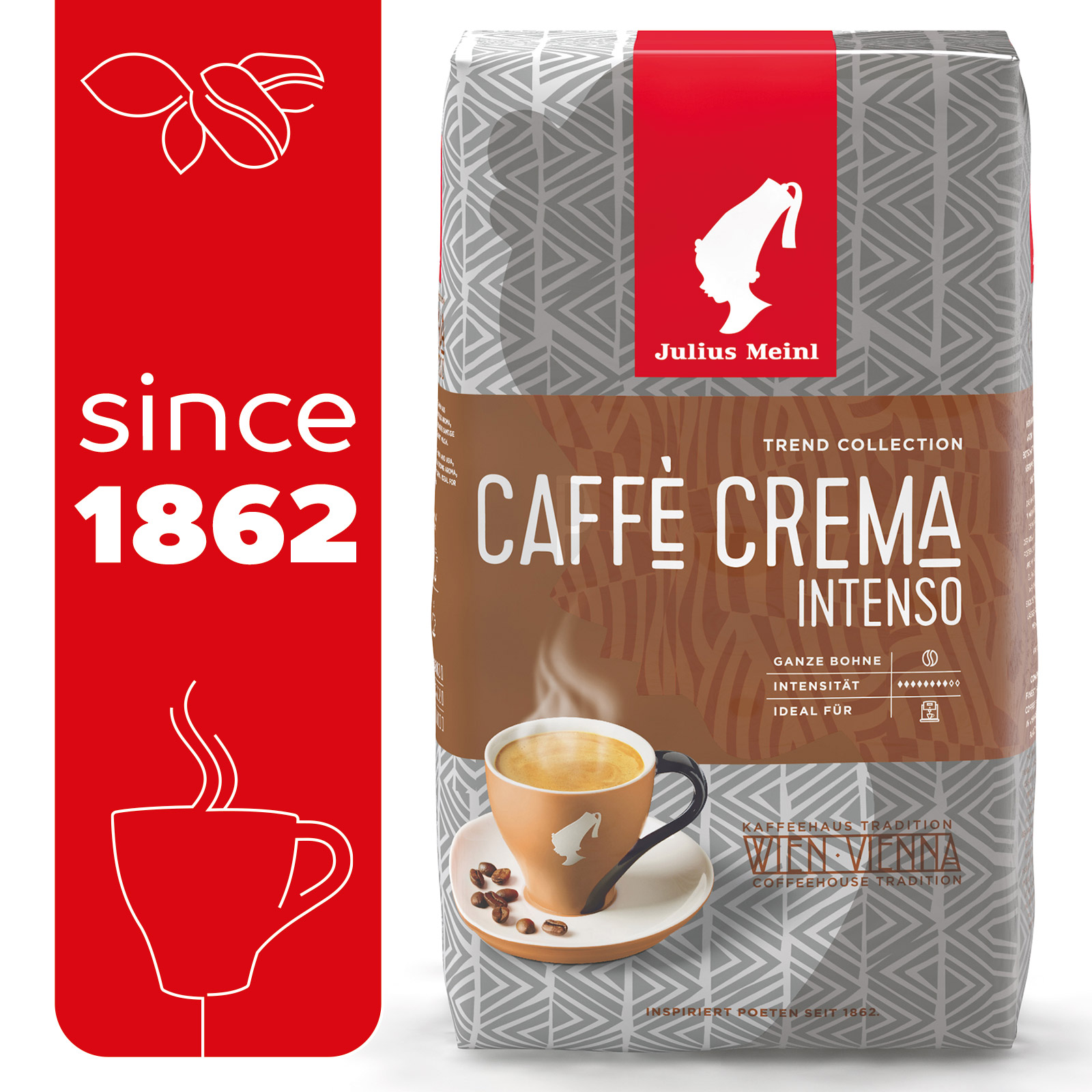 Кофе в зернах Julius Meinl Крема Интенсо Тренд Коллекция 1кг купить по цене  1730 ₽ в интернет-магазине Детский мир