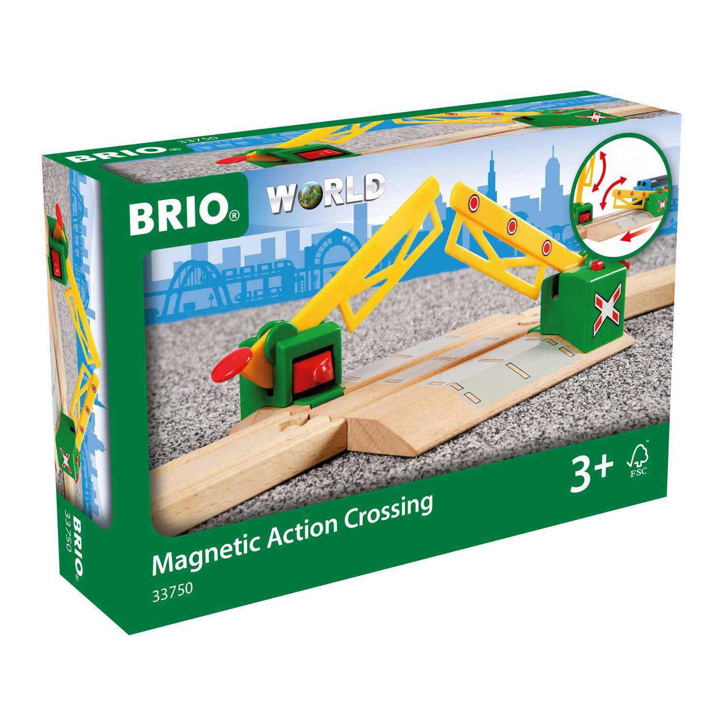 Игровой элемент BRIO железнодорожный переезд на магнитах - фото 5