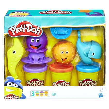 Набор игровой Play-Doh Подводный мир 3цвета B1378121