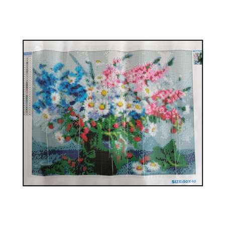 Алмазная мозаика Seichi Букет полевых цветов 40х50 см