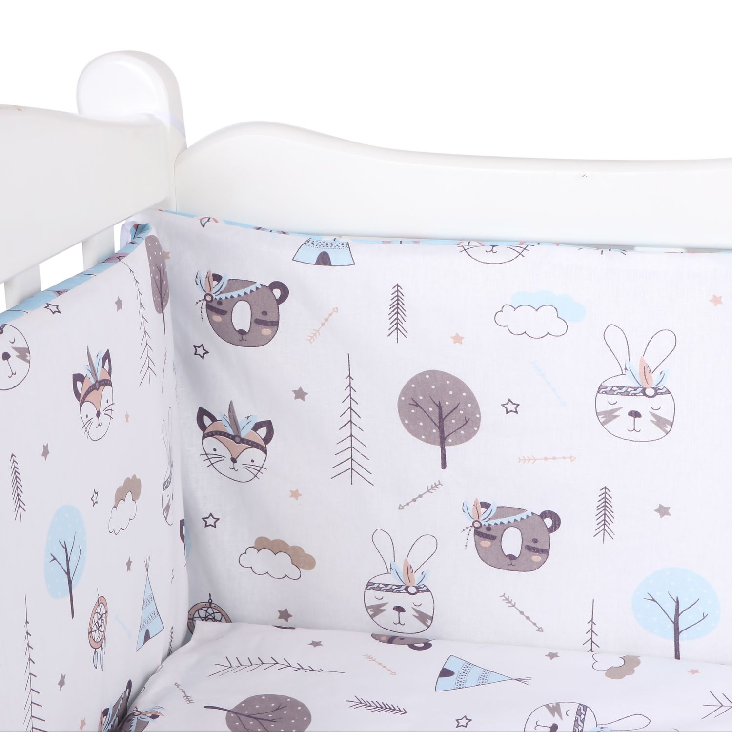 Комплект постельного белья Amarobaby Индейцы 7предметов AMARO-3007-In - фото 5